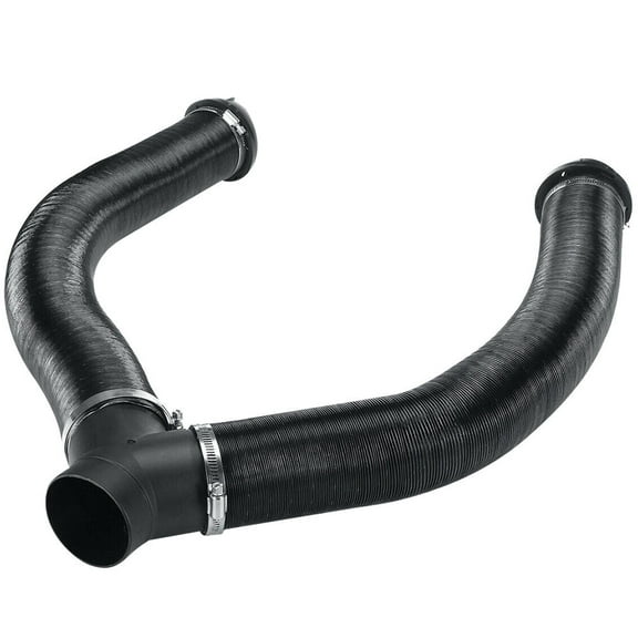 BESTONZON 1Set Black Plastic Air Conditioner Exhaust Hose with Y Joint and Metal Clamp