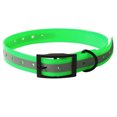 thumbnail image 1 of Translucent reflective waterproof dog collar strong coated nylon webbing with black hardware, 1 of 5