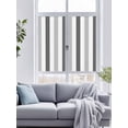 thumbnail image 4 of Non-Adhesive Static Cling Window Tint, Grey Ombre Stripe Window Privacy Film Frosted, Modern Farmhouse Vertical Striped Insulated Windows Frosted Films for Living room, 35.4 x 78.7 Inches, 4 of 9