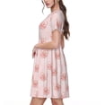 thumbnail image 2 of Balery Cute Pig Face Vestidos sueltos de manga corta para mujer, vestidos de verano 2025, vestidos casuales de corte A con vuelo., 2 of 6