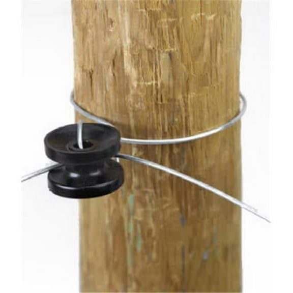 1752-10 High Strain Corner & End Insulator, Black, 10 Count