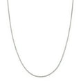 thumbnail image 1 of 925 Sterling Silver 1.5mm Beveled Oval Cable Chain; 16 inch; Lobster Clasp; for Adults and Teens; for Women and Men, 1 of 5