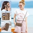 thumbnail image 6 of Asuwish Phone Case for Motorola Moto G Stylus 4G 2023 Zipper Wallet Detachable Cell Cover with Tempered Glass Screen Protector Crossbody Strap Flip Card Holder GStylus XT2317-1 XT2317-2 Women Brown, 6 of 8