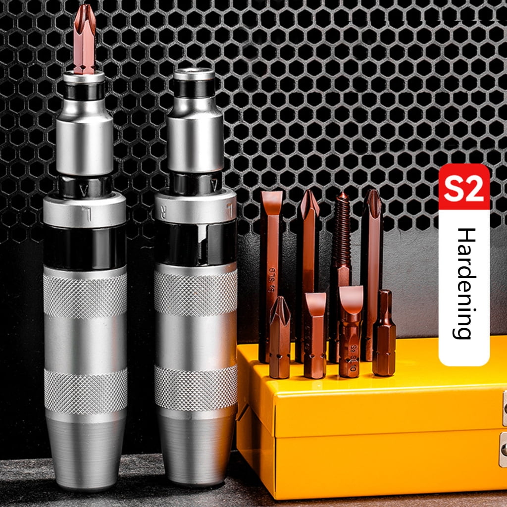 JZROCKER 12pcs Manual Impacts Driver Bit Set for Dismantling Rusty Screws Extracting Brokend Bolts Extracting Old Damaged Bolts