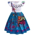 thumbnail image 1 of Disfraz de princesa para niña pequeña, disfraz de cosplay para niña, vestido largo de manga corta para actuación, 1 of 5
