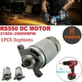 thumbnail image 3 of RS550 DC Micro Motor 21V 27000RPM 8Tooth for Electric Drill / Screwdriver, 3 of 5