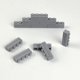 thumbnail image 1 of Ladrillos de pared gruesos de partículas pequeñas, 1x2, 1x3, 1x4 puntos, accesorios a granel, puertas, ventanas, bloques de construcción DIY, juguete educativo para niños,60pcs grey 1x4, 1 of 7