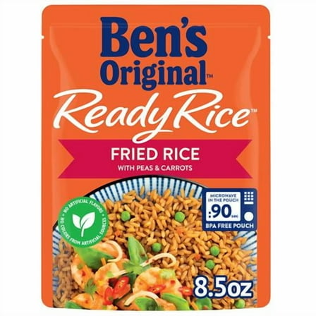 Bens Original Ready Rice Fried Flavored Rice, Easy Dinner Side, 8.5 Oz Pouch - Pack of 2