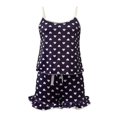 thumbnail image 6 of Pajamas for Women Set Short Sleeve Soft Ice Silk Summer Suspender Home Clothes Love Printed Black Sleepwear Pajama, 6 of 6