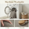 thumbnail image 5 of FEELHOME Bathroom Rug Non Slip Absorbent Bath Mat Woven Quick Dry Machine Washable Bathroom Mat with Rubber Backing Ultra Thin Bathroom Rugs Fit Under Door 16"x24" Brown, 5 of 8