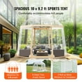 thumbnail image 6 of VEVOR Sports Tent, 4-8 People, Instant Pop-Up Tent Shelter Weatherproof Pod, Outdoor Bubble Clear View Tent, Climate Canopy Shelter for Soccer, Football, Softball & Other Sporting Events and Parades, 6 of 8