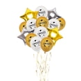 thumbnail image 1 of Ganfancp Graduación Negro / Blanco Oro Confetti Globos, 12 Pulgadas de Graduación Tema Globos para La Fiesta de Graduación Decoraciones Ofertas y Liquidaciones Set de Globos de Látex para Graduación, 1 of 2
