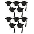 thumbnail image 1 of KAKOWELY 10 piezas de adornos para botellas de graduación, minigorros de graduación, minigorros con borlas., 1 of 4