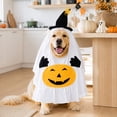 thumbnail image 4 of Gqtwoy Dog Halloween Apparel Funny Ghost Pumpkin Pet Outfit, Creepy Crawler Decor, Witch Hat Dress-up Cape, Halloween Costume for Small Medium Dogs, Pet Holiday Outfit, Furry Friend Party Wear, 4 of 6