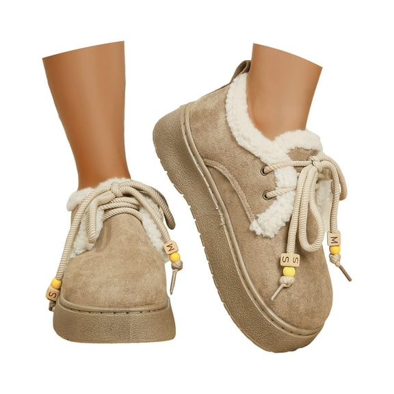 YLYL Women's Slip on Cushioned Slipper Cozy Fur Lining House Shoes for Indoor Outdoor