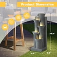 thumbnail image 4 of Magic Union Outdoor Water Fountain, 5 Tiers Cascading Waterfall Indoor Water Feature Garden Decor with LED Lights, Fountains Outside Patio Resin for Yard, Deck, Porch and Home, Bamboo Elements, 4 of 8