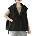 thumbnail image 1 of Timegard Womens Tank Tops Oversized Lightweight Button down Sleeveless Loose Outdoor Hoodie Jackets Tops, 1 of 8