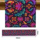 thumbnail image 2 of Mantel de lino con diseño de calavera de azúcar mexicana para el hogar, la cocina y el comedor (13 x 72 pulgadas), 2 of 5