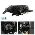thumbnail image 2 of AKKON - Fit 2014 2015 2016 2017 2018 Subaru Forester [Halogen Type] Black Projector Headlight LED Sequential SwitchBack Light Bar Pair, 2 of 7