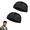 black +black, variant on Brimless Mesh Caps for Men,Brimless Hats , Summer Lightweight Skullcap