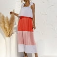 thumbnail image 4 of Pompotops Robe Sans Manches Mode Décontractée Couleur Unie Sexy Taille Fine, 4 of 9