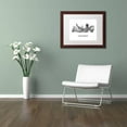 thumbnail image 3 of Trademark Fine Art 'Cincinnati Ohio Skyline WB-BW' Canvas Art by Marlene Watson, White Matte, Wood Frame, 3 of 4