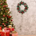 thumbnail image 3 of Christmas Wreaths for Front Door, Holiday Indoor Outdoor Decorative Garland Window Door Hanging Party Favor; 15.75incehs, 3 of 6