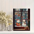 thumbnail image 2 of Cute Snowman Snowflake Canvas Print Wall Art for Living Room Bedroom Kids Room Office Holiday Christmas Decor, 2 of 8