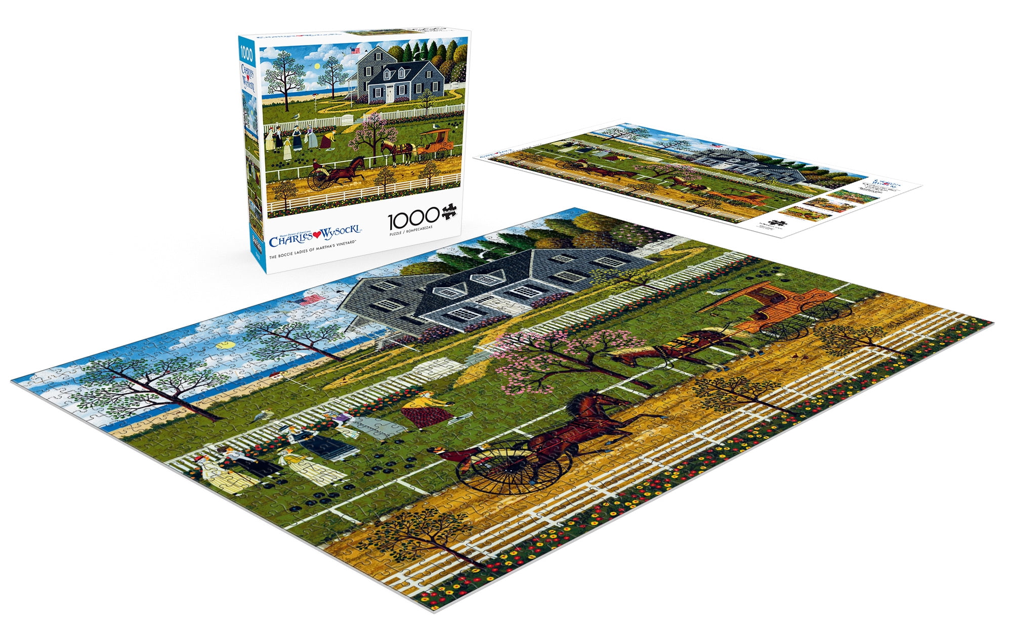 Buffalo Games 1000-Piece Charles Wysocki The Boccie Ladies of Martha's Vineyard Jigsaw Puzzle