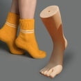 thumbnail image 4 of Mannequin Foot Display Medium Stocking, Mannequin Foot Model, Display Jewelry Display Stand, Toe Separate Mannequin, Foot Sock Display for Retail Socks skin color right, 4 of 9