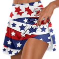 thumbnail image 1 of Gibobby Falda estampada para mujer Falda de de tenis con estampado casual para mujer Falda deportiva de yoga Falda corta(Blanco， M), 1 of 4