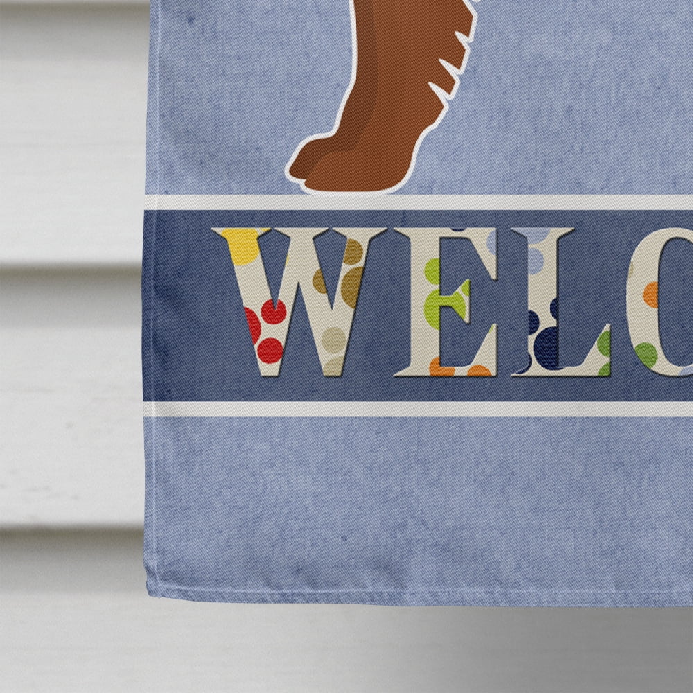 Eurasier or Eurasian dog Welcome Flag Canvas House Size