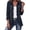 Navy, variant on Women Jacket Outerwear Baeitkot Women Solid Ruffled Lapel Collar Long Sleeve Casualopen Front Decoration Double Breasted Coat Fall Fashion Jacket Outerwear With Lining Gray S