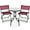 Burgundy, variant on Best Choice Products 3-Piece Patio Bistro Dining Furniture Set w/ Glass Tabletop, Folding Chairs - Brown