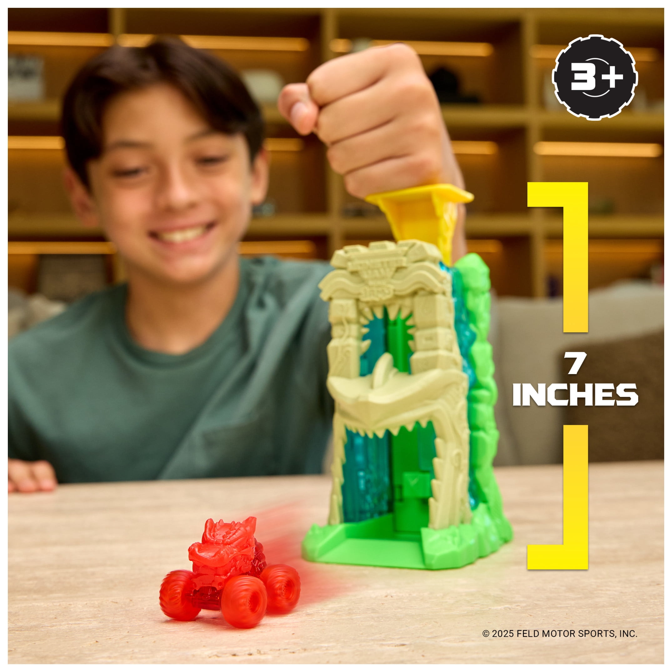 Monster Jam Mini Jams, Megalodon Jungle Blaster Launcher Playset