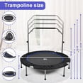 thumbnail image 5 of LIZEVINC 48" Mini Trampoline for Adults Exercise Rebounder Foldable Height Adjustable Max Load 264lbs, 5 of 6