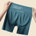thumbnail image 3 of Pantalones de seguridad de cintura alta sin costuras, ropa interior dos en uno para mujer, pantalones cortos de seda de hielo con base de elevación de cadera y abdomen que no se doblan y que no, 3 of 4