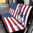 thumbnail image 2 of POLERO 4th of July Rear Bench Seat Covers for Cars, 2 Piece Soft Non Slip Car Back Seat Covers Easy to Install for Sedan and Auto Use, 2 of 4