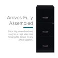 thumbnail image 4 of Space Solutions 18" Deep 3 Drawer Smart Letter Width Vertical File Cabinet, Black, 4 of 9