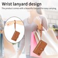 thumbnail image 6 of Wallet Case for Samsung Galaxy S22 Women Men, Durable PU Leather Magnetic Flip Lanyard Strap Wristlet Zipper Card Holder Kickstand Wallet Phone Case Cover Full Body Protection, Brown, 6 of 10