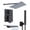 Black, variant on Pimsoran Matte Black Rain Shower System Set - 12 Inch Rainfall Shower Head with Handheld, Wall Mounted Bathroom Shower Faucet Kit, Valve Included