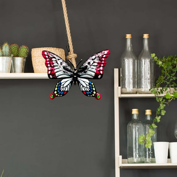 Metal Butterfly Wall Art Decor - Outdoor Fence Decoration, Hanging for Garden Yard Living Room Bedroom Patio Balcony,Gift for Mom Dad Friends(4 Pack)