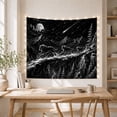 thumbnail image 5 of Three Wolves Leaping on Rocky Ledge Against Moonlit Peaks, Adventurous Fantasy for Wildlife Enthusiasts, Mystical Mountain Scene Art, Housewarming Gift, Tapestry Wall Hanging for Bedroom and Dorm, 5 of 7