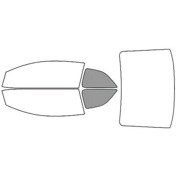Rvinyl Window Tint Kit Compatible with Kia Forte 2010-2013 (Koup) - Back Precut Kit - 50%