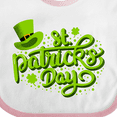 thumbnail image 4 of Inktastic St. Patrick's Day Hand Lettering with Green Top Hat Boys or Girls Baby Bib, 4 of 4