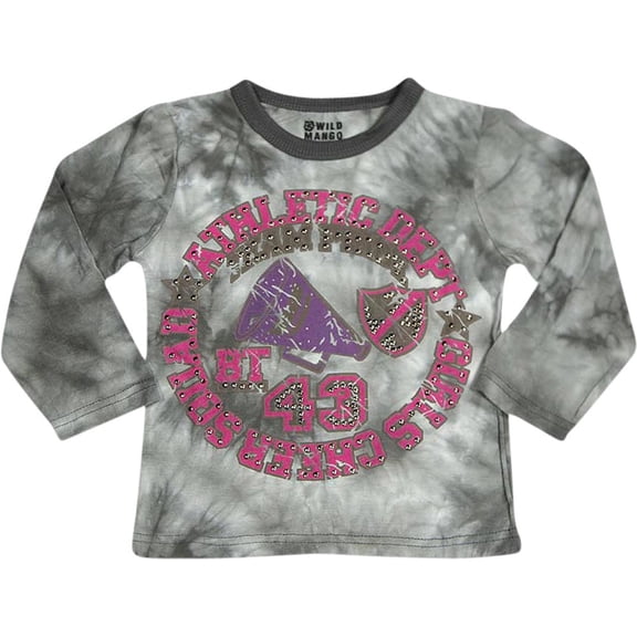 Wild Mango Toddler and Girls Long Sleeve Cotton Fashion T-Shirt