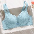 thumbnail image 5 of Kaemgyyd Bras for Women No Underwire Cute Lace Bow Adjustable Strap Everyday Bras Breathable Full Coverage Padd Bras, 5 of 5