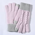 thumbnail image 3 of Kilaqueen Winter Gloves for Women/Men Warm Wool Touch Screen Windproof Thermal Knit Fleece Lined Gloves for Cold Weather Full Fingers Gloves, 3 of 3