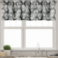 thumbnail image 3 of Ambesonne Grey and White Valance & Curtain, Brainpan Head, 55"x30", Grey Black White, 3 of 6
