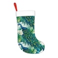 thumbnail image 2 of Honeii Peacock And Flowers for Christmas Stocking,Large Xmas Stocking,Holiday and Family Stocking for Fireplace Christmas Holiday Party Decoration, 2 of 7
